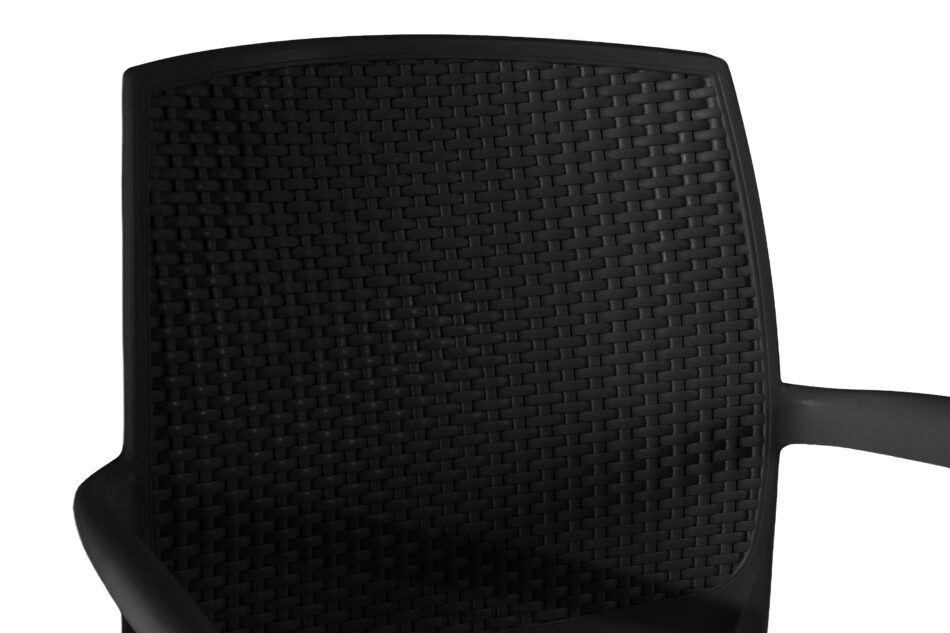 RANTU Krzesło ogrodowe z podłokietnikami polipropylen 4 szt. antracytowy antracytowy - zdjęcie 9