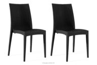 Nowoczesne krzesło ogrodowe z polipropylenu 2 szt. antracytowy
