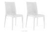 ETULI Nowoczesne krzesło ogrodowe z polipropylenu 2 szt. biały biały - zdjęcie 1