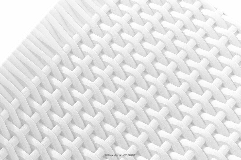 ETULI Nowoczesne krzesło ogrodowe z polipropylenu 2 szt. biały biały - zdjęcie 8