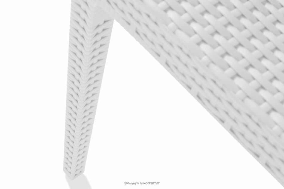 ETULI Nowoczesne krzesło ogrodowe z polipropylenu 2 szt. biały biały - zdjęcie 13