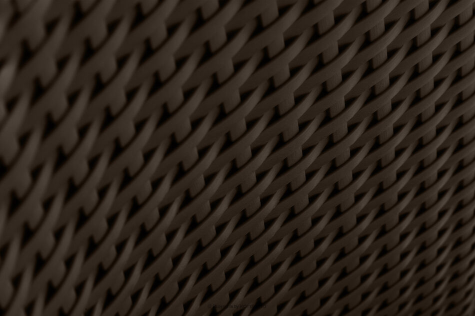 ETULI Nowoczesne krzesło ogrodowe z polipropylenu 2 szt. brązowy brązowy - zdjęcie 7