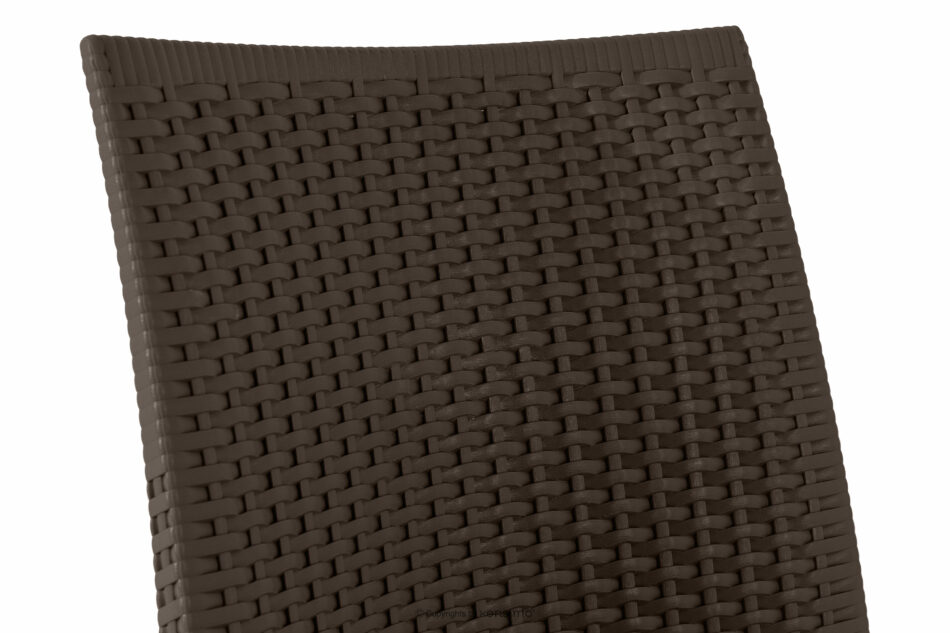 ETULI Nowoczesne krzesło ogrodowe z polipropylenu 2 szt. brązowy brązowy - zdjęcie 9