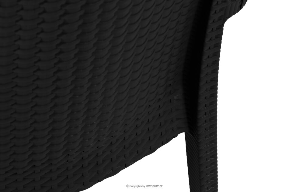 ETULI Nowoczesne krzesło ogrodowe z podłokietnikiem polipropylen 2 szt. antracytowy antracytowy - zdjęcie 12