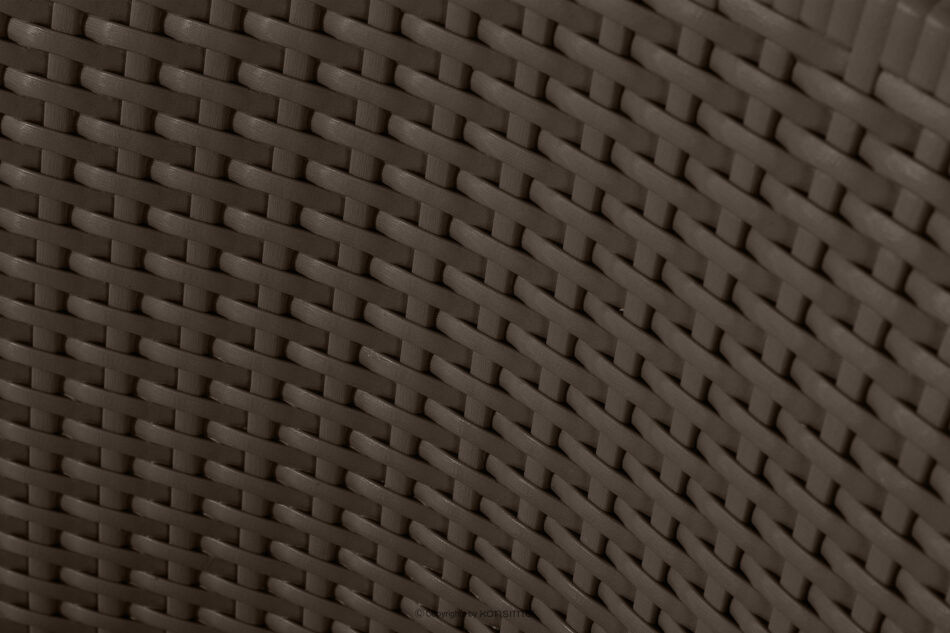 ETULI Nowoczesne krzesło ogrodowe z podłokietnikiem polipropylen 2 szt. brązowy brązowy - zdjęcie 8