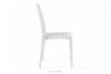 ETULI Nowoczesne krzesło ogrodowe z polipropylenu 4 szt. biały biały - zdjęcie 5