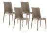 Nowoczesne krzesło ogrodowe z polipropylenu 4 szt. beżowy