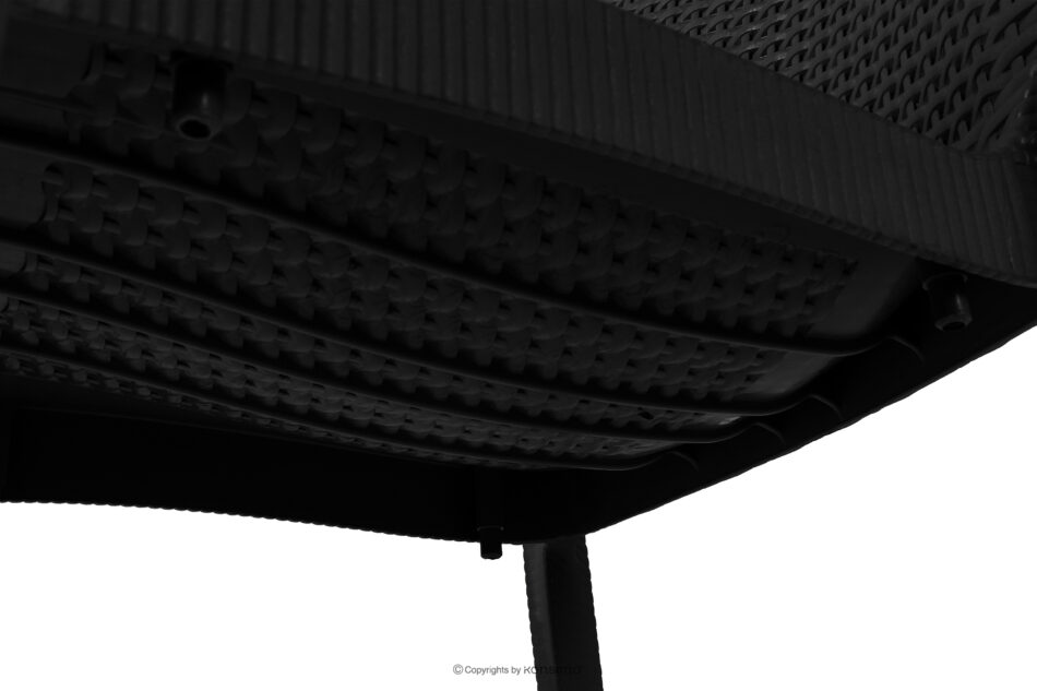 ETULI Nowoczesne krzesło ogrodowe z podłokietnikiem polipropylen 4 szt. antracytowy antracytowy - zdjęcie 13