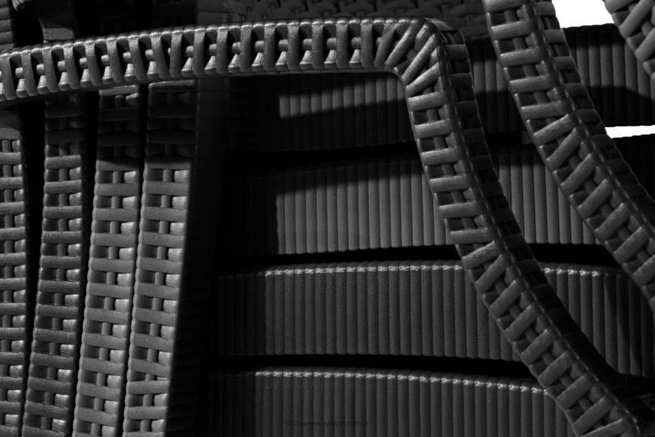 ETULI Nowoczesne krzesło ogrodowe z podłokietnikiem polipropylen 4 szt. antracytowy antracytowy - zdjęcie 16