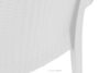 ETULI Nowoczesne krzesło ogrodowe z podłokietnikiem polipropylen 4 szt. biały biały - zdjęcie 13