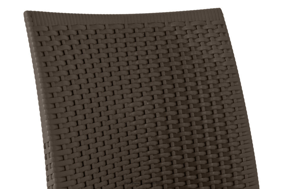 ETULI Nowoczesne krzesło ogrodowe z podłokietnikiem polipropylen 4 szt. brązowy brązowy - zdjęcie 9