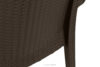 ETULI Nowoczesne krzesło ogrodowe z podłokietnikiem polipropylen 4 szt. brązowy brązowy - zdjęcie 13