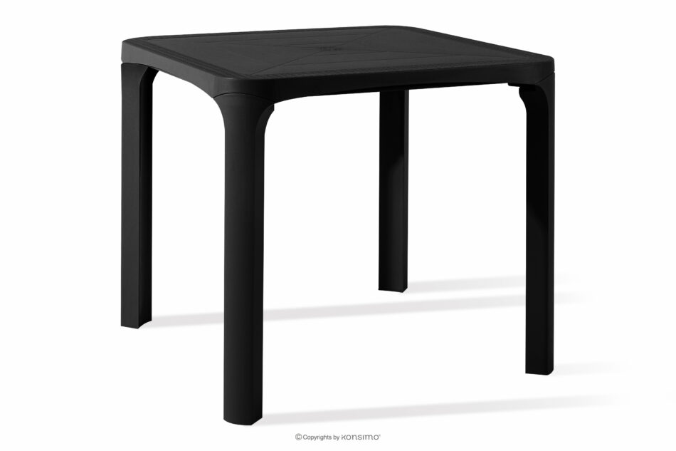 LEOPSI Stół ogrodowy z polipropylenu 80 x 80 antracytowy antracytowy - zdjęcie 2