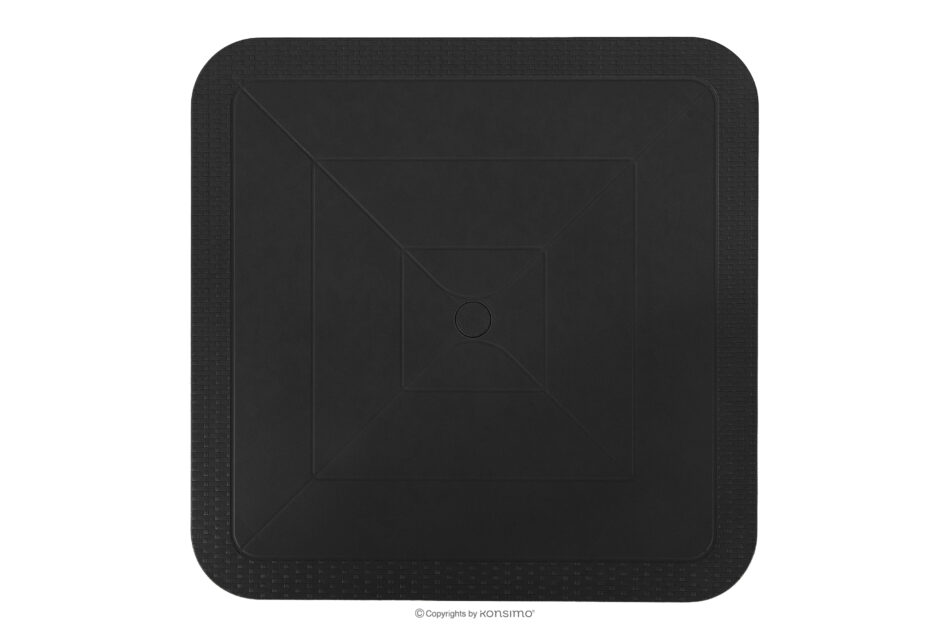 LEOPSI Stół ogrodowy z polipropylenu 80 x 80 antracytowy antracytowy - zdjęcie 3