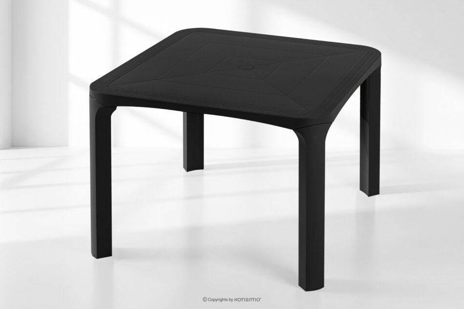 LEOPSI Stół ogrodowy z polipropylenu 80 x 80 antracytowy antracytowy - zdjęcie 9