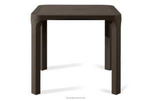 LEOPSI, https://konsimo.pl/kolekcja/leopsi/ Stół ogrodowy z polipropylenu 80 x 80 brązowy brązowy - zdjęcie