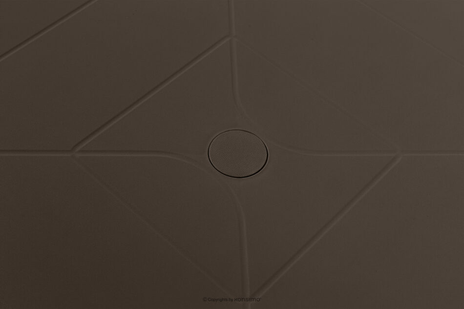 LEOPSI Stół ogrodowy z polipropylenu 80 x 80 brązowy brązowy - zdjęcie 8