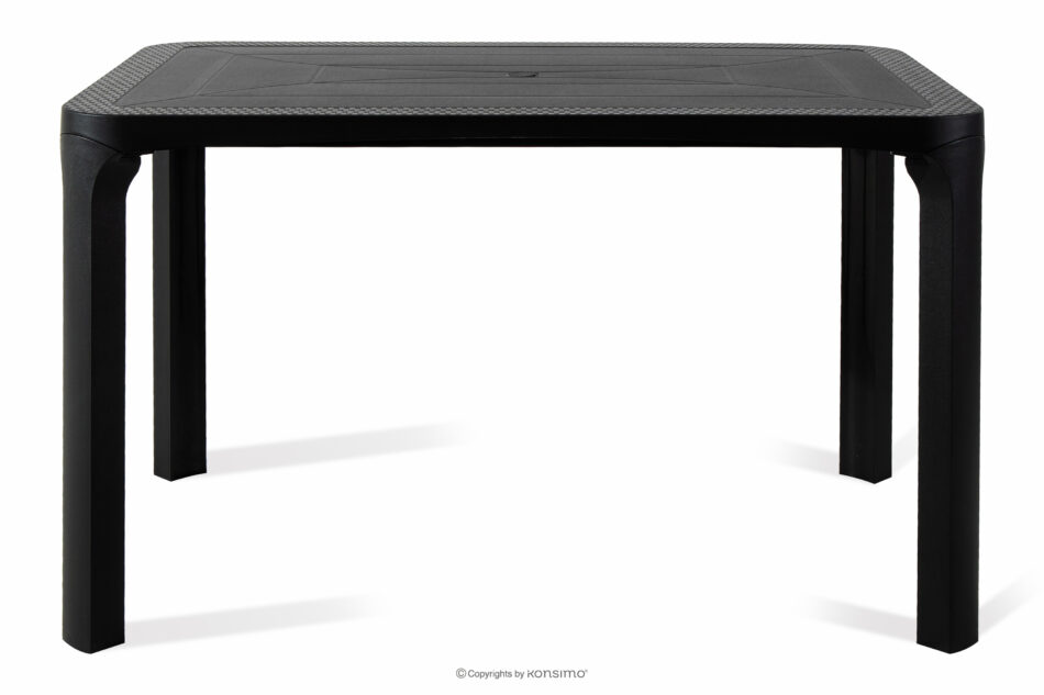 LEOPSI Stół ogrodowy z polipropylenu 120 x 80 antracytowy antracytowy - zdjęcie 0
