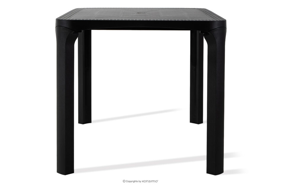 LEOPSI Stół ogrodowy z polipropylenu 120 x 80 antracytowy antracytowy - zdjęcie 3
