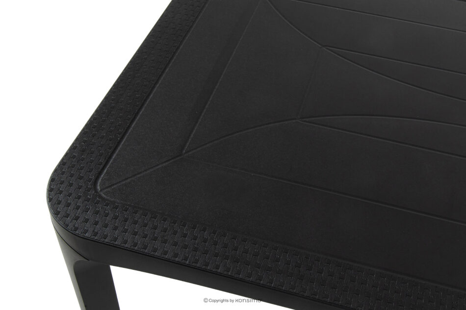 LEOPSI Stół ogrodowy z polipropylenu 120 x 80 antracytowy antracytowy - zdjęcie 5