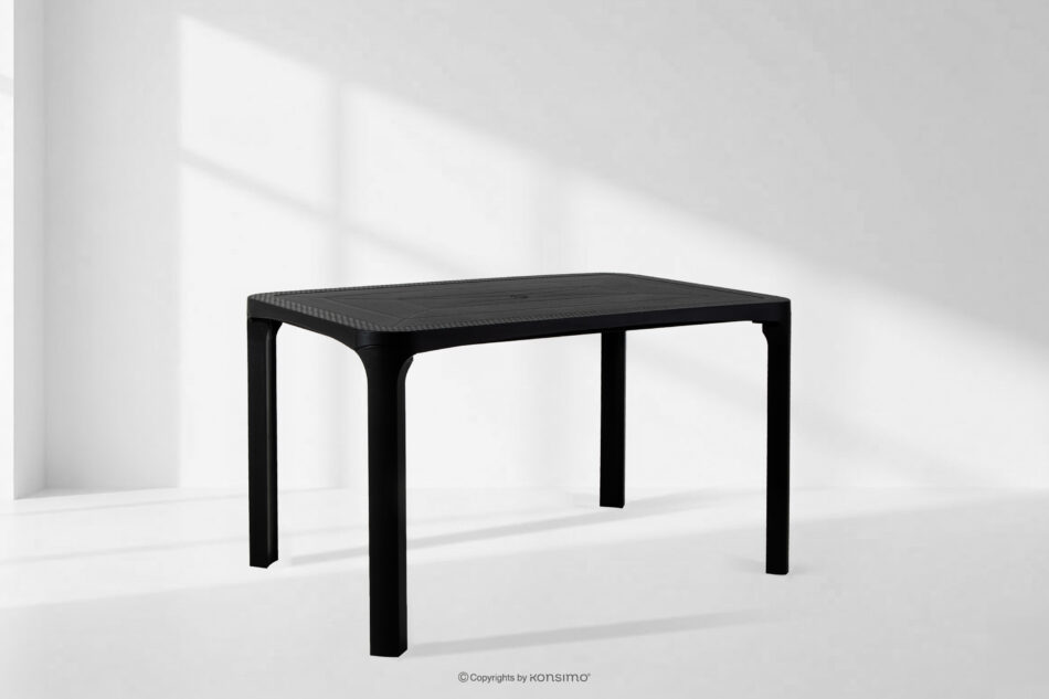 LEOPSI Stół ogrodowy z polipropylenu 120 x 80 antracytowy antracytowy - zdjęcie 10
