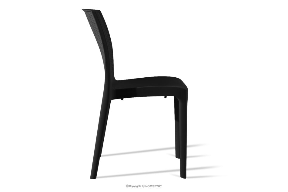 LEOPSI Zestaw mebli ogrodowych stół z krzesłami 4 szt. antracytowy antracytowy - zdjęcie 5