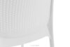 LEOPSI Zestaw mebli ogrodowych stół z krzesłami 4 szt. biały biały - zdjęcie 13