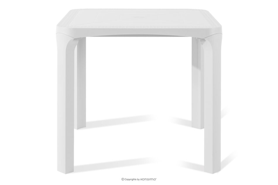 LEOPSI Zestaw mebli ogrodowych stół z krzesłami 4 szt. biały biały - zdjęcie 16