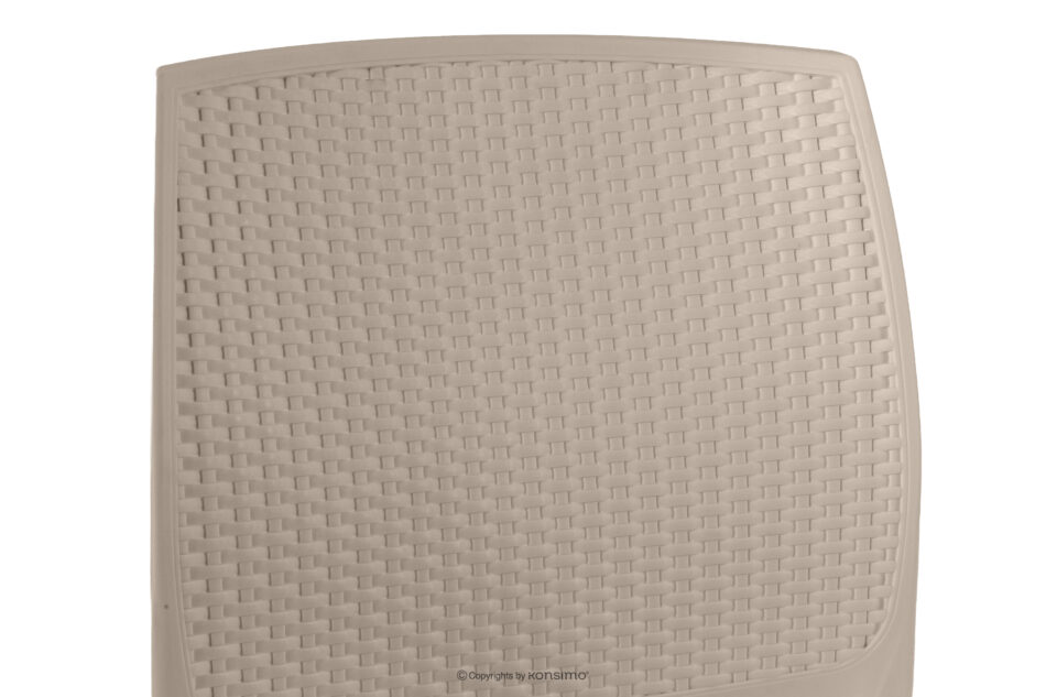 LEOPSI Zestaw mebli na taras stół z krzesłami 4 szt. beżowy beżowy - zdjęcie 10