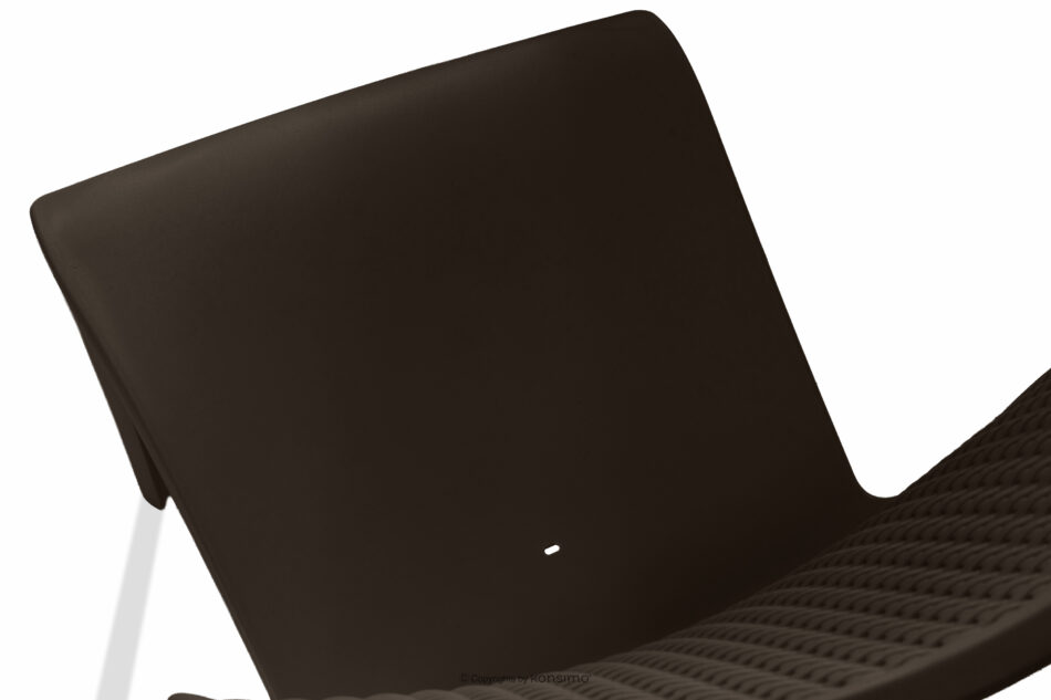 LEOPSI Zestaw mebli na taras stół z krzesłami 4 szt. brązowy brązowy - zdjęcie 7