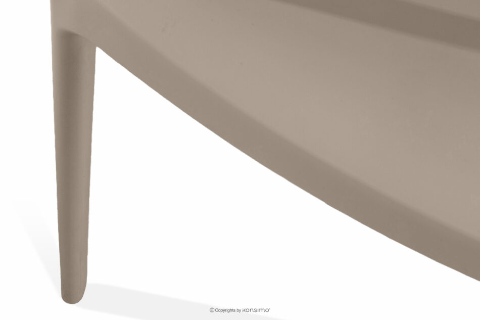 LEOPSI Stół z krzesłami na taras z polipropylenu beżowy beżowy - zdjęcie 13