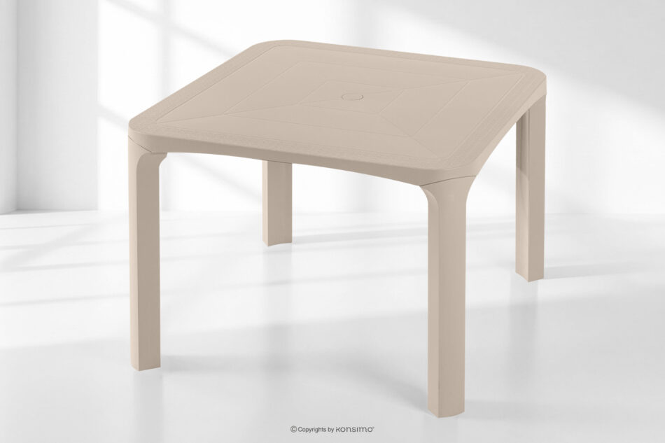 LEOPSI Stół z krzesłami na taras z polipropylenu beżowy beżowy - zdjęcie 27