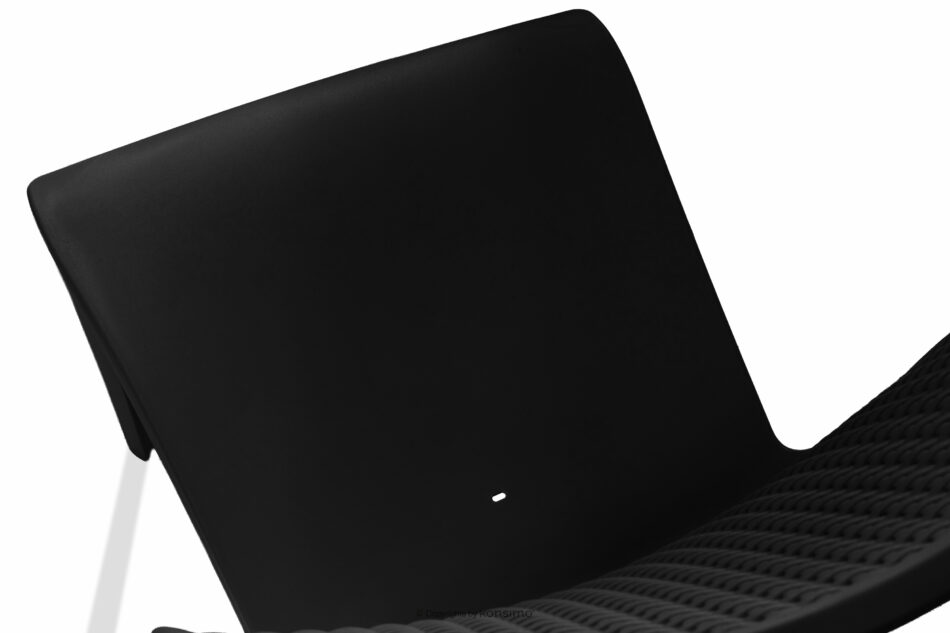 LEOPSI Stół z krzesłami 6 szt. na ogród z polipropylenu antracytowy antracytowy - zdjęcie 12