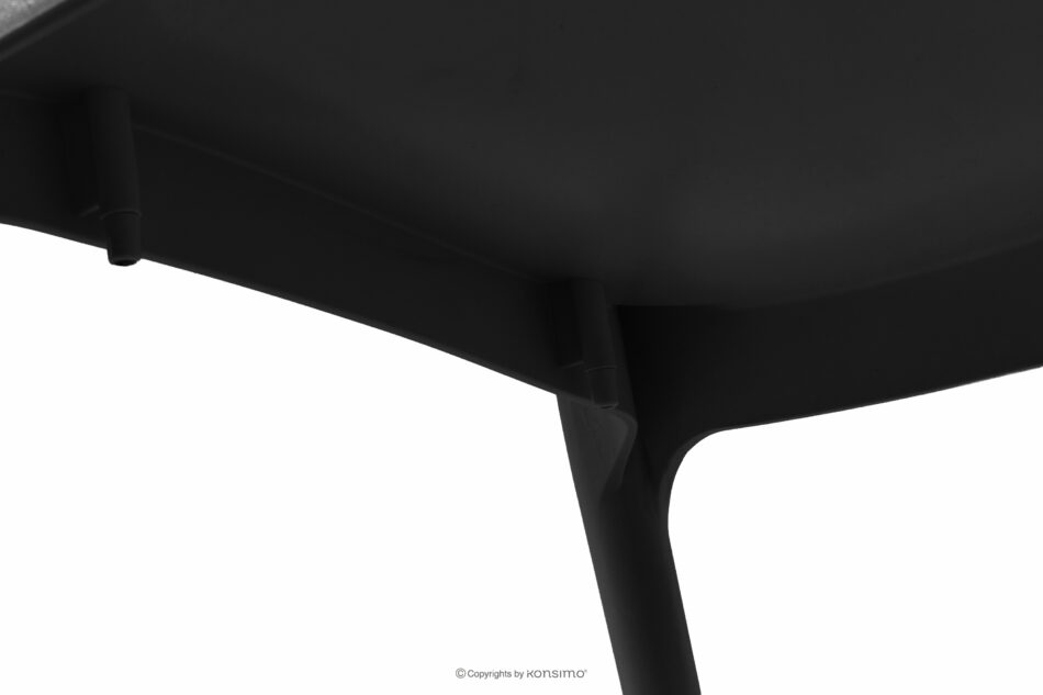 LEOPSI Stół z krzesłami 6 szt. na ogród z polipropylenu antracytowy antracytowy - zdjęcie 17