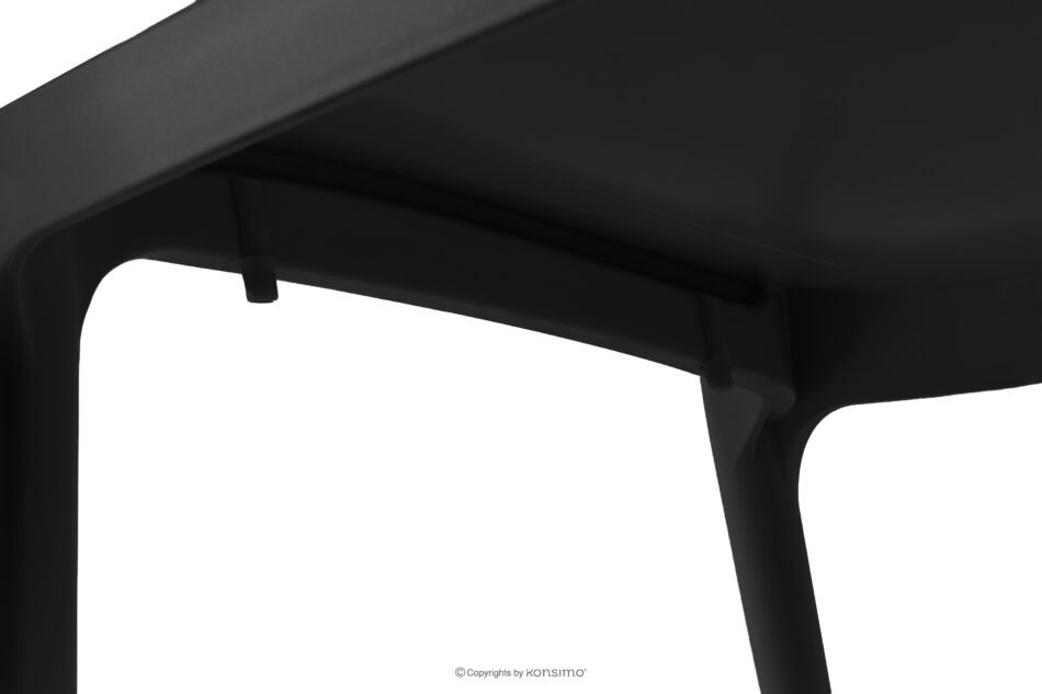 LEOPSI Stół ogrodowy z krzesłami 6 szt. z polipropylenu antracytowy antracytowy - zdjęcie 11