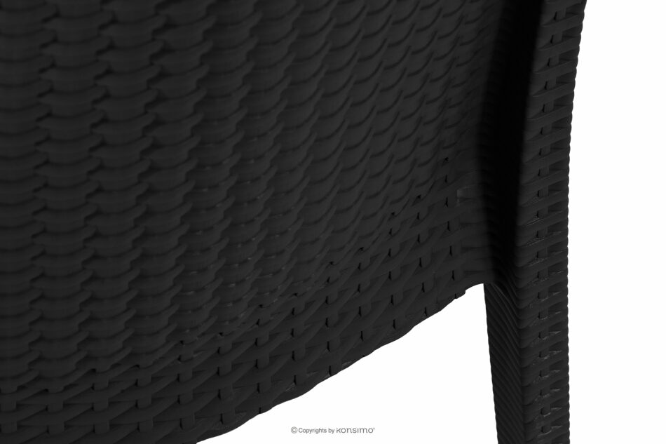 LEOPSI Stół z krzesłami 4 szt. na ogród z polipropulenu antracytowy antracytowy - zdjęcie 12