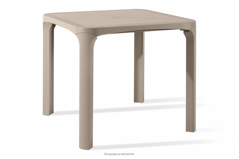 LEOPSI Stół z krzesłami 4 szt. na ogród z polipropulenu beżowy beżowy - zdjęcie 16