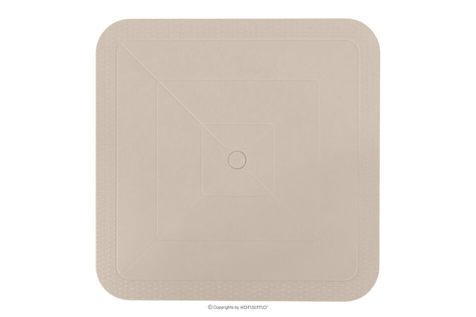 LEOPSI Stół z krzesłami 4 szt. na ogród z polipropulenu beżowy beżowy - zdjęcie 17