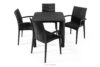 LEOPSI Stół i krzesła na balkon polipropylen antracytowy antracytowy - zdjęcie 3