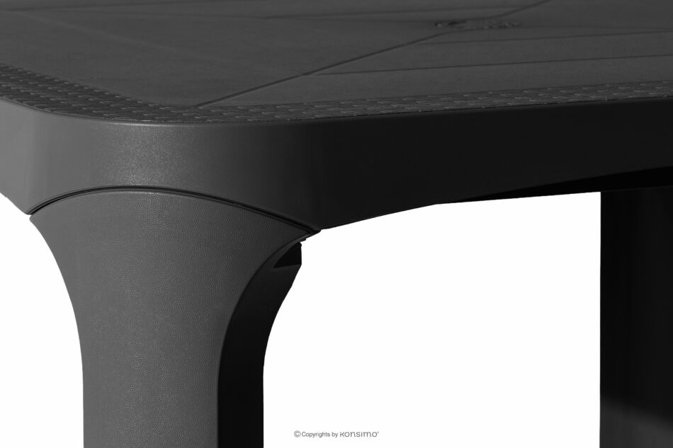 LEOPSI Stół i krzesła na balkon polipropylen antracytowy antracytowy - zdjęcie 20
