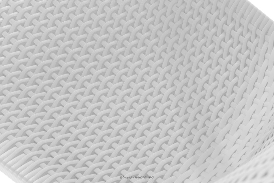 LEOPSI Stół i krzesła na taras polipropylen biały biały - zdjęcie 8