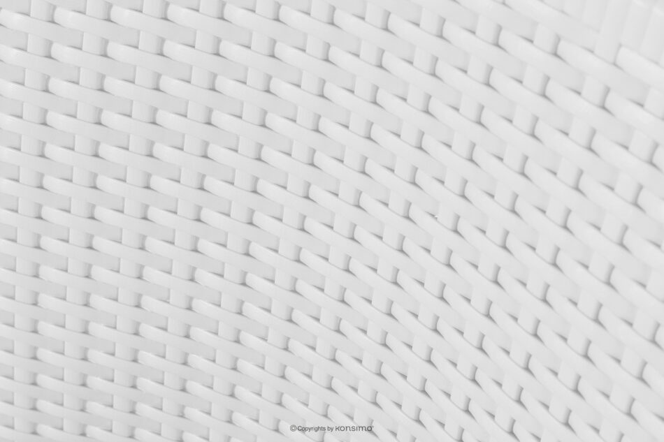 LEOPSI Stół i krzesła na taras polipropylen biały biały - zdjęcie 9