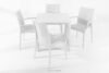 LEOPSI Stół i krzesła na taras polipropylen biały biały - zdjęcie 28