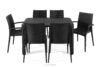 LEOPSI Stół i krzesła 6 szt. polipropylen antracytowy antracytowy - zdjęcie 3