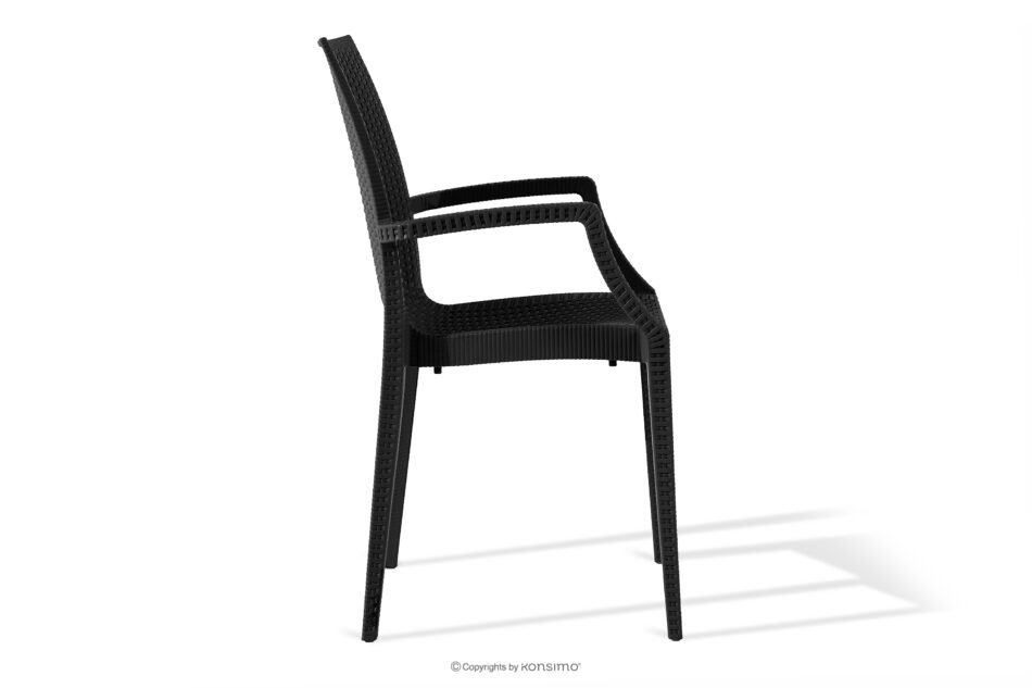 LEOPSI Stół i krzesła 6 szt. polipropylen antracytowy antracytowy - zdjęcie 5