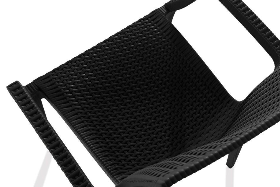 LEOPSI Stół i krzesła 6 szt. polipropylen antracytowy antracytowy - zdjęcie 12