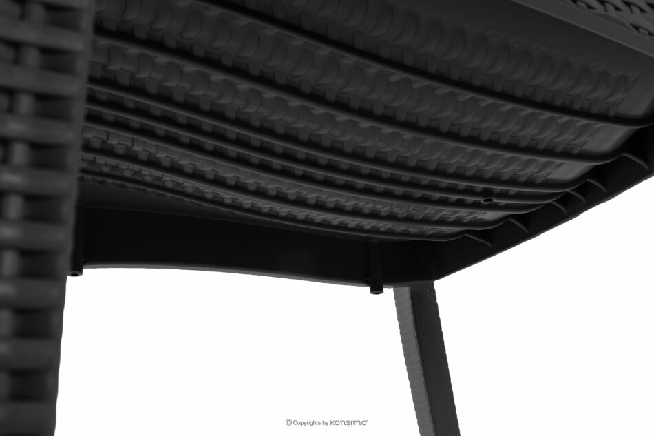 LEOPSI Stół i krzesła 6 szt. polipropylen antracytowy antracytowy - zdjęcie 18