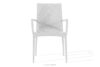 LEOPSI Stół i krzesła 6 szt. polipropylen biały biały - zdjęcie 4