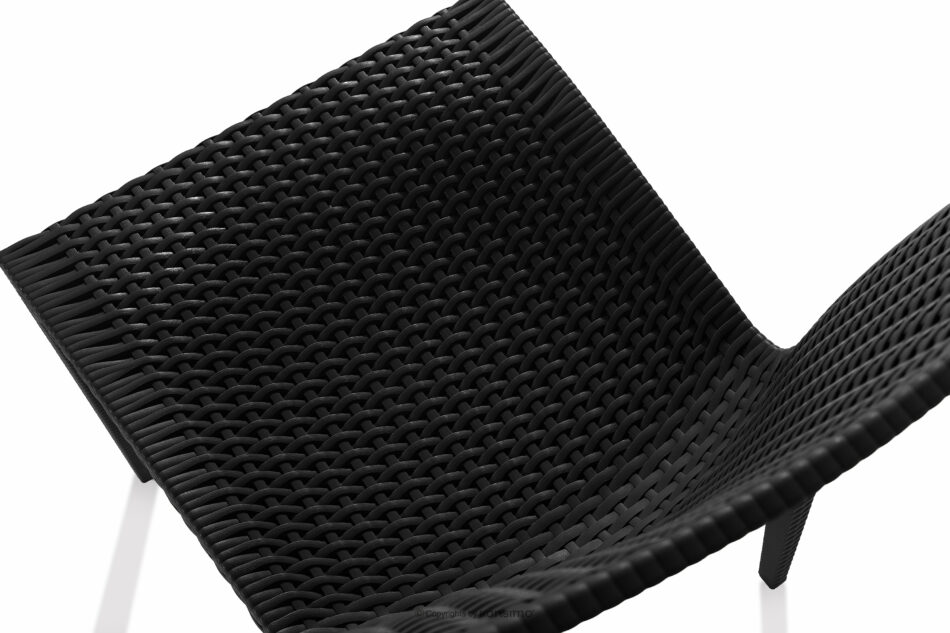 LEOPSI Zestaw mebli na ogród stół z krzesłami 6 szt. z polipropylenu antracytowy antracytowy - zdjęcie 7