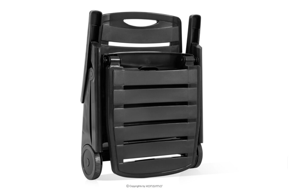 TIDIA Leżak do hotelu z regulacją oparcia antracytowy antracytowy - zdjęcie 16